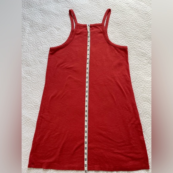 Madewell Supima Strapy Mini Dress in warm red - Picture 6 of 8
